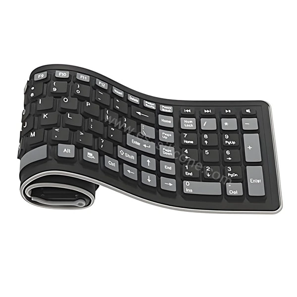 Støvtett og vanntett fleksibelt tastatur